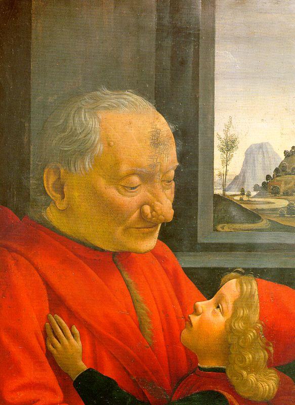 Domenico Ghirlandaio An Old Man and his Grandson China oil painting art